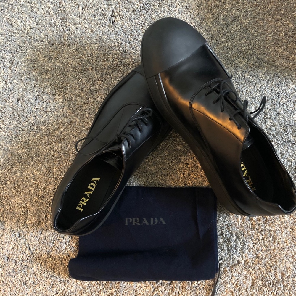 New PRADA Black Sneakers